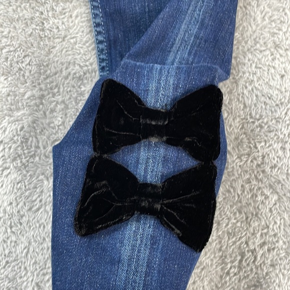 McGuire Jeans Women's 26 Velvet Bows Newton Skinny Cropped Stretch Denim Blue - Picture 8 of 16